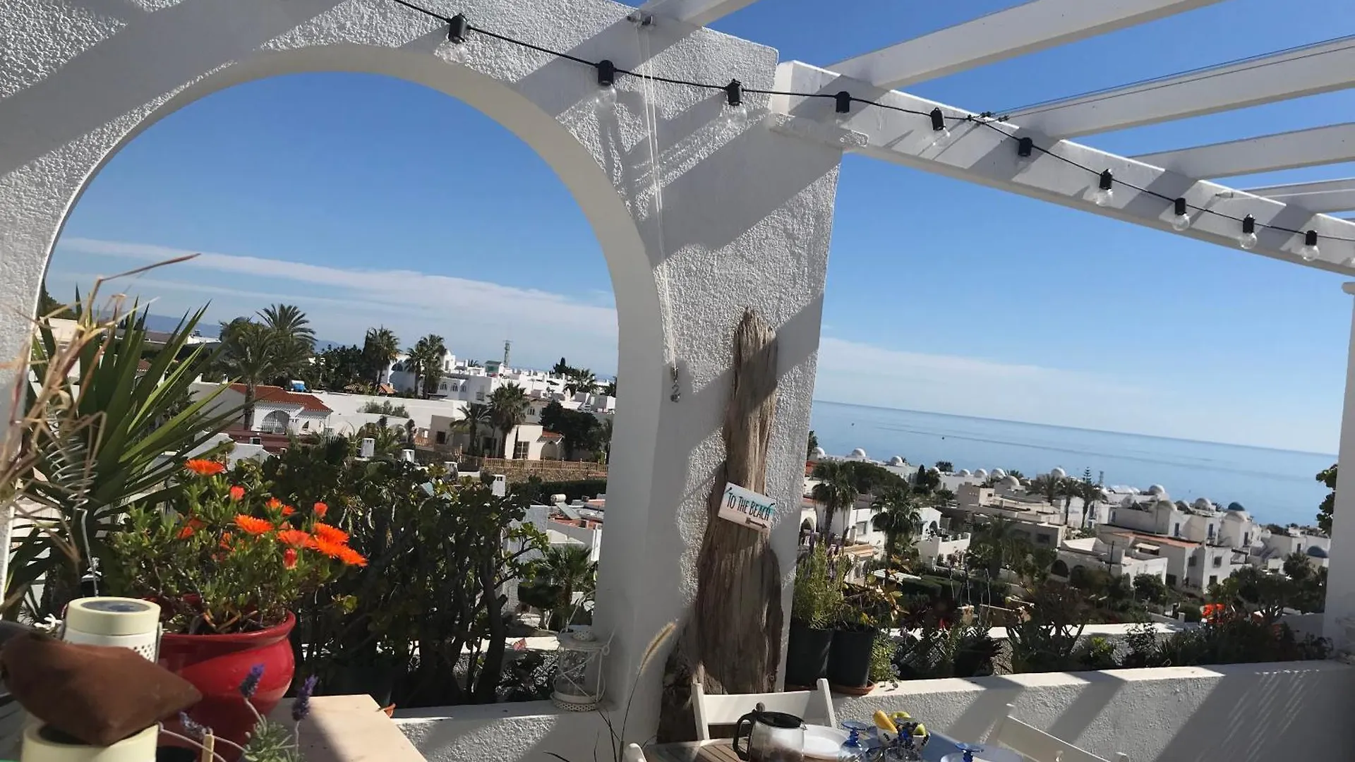1St Floor Penthouse Sea And Mountain View 5 Min Stroll To Beach Mojácar 0*,  İspanya